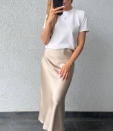 Шелковая юбка на резинке KG-122.1A390