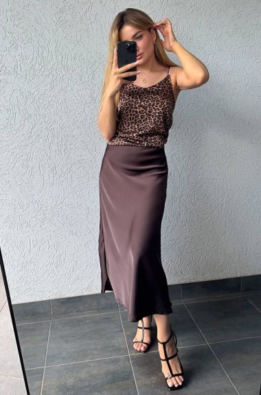 Шелковая юбка на резинке KG-122.1A390