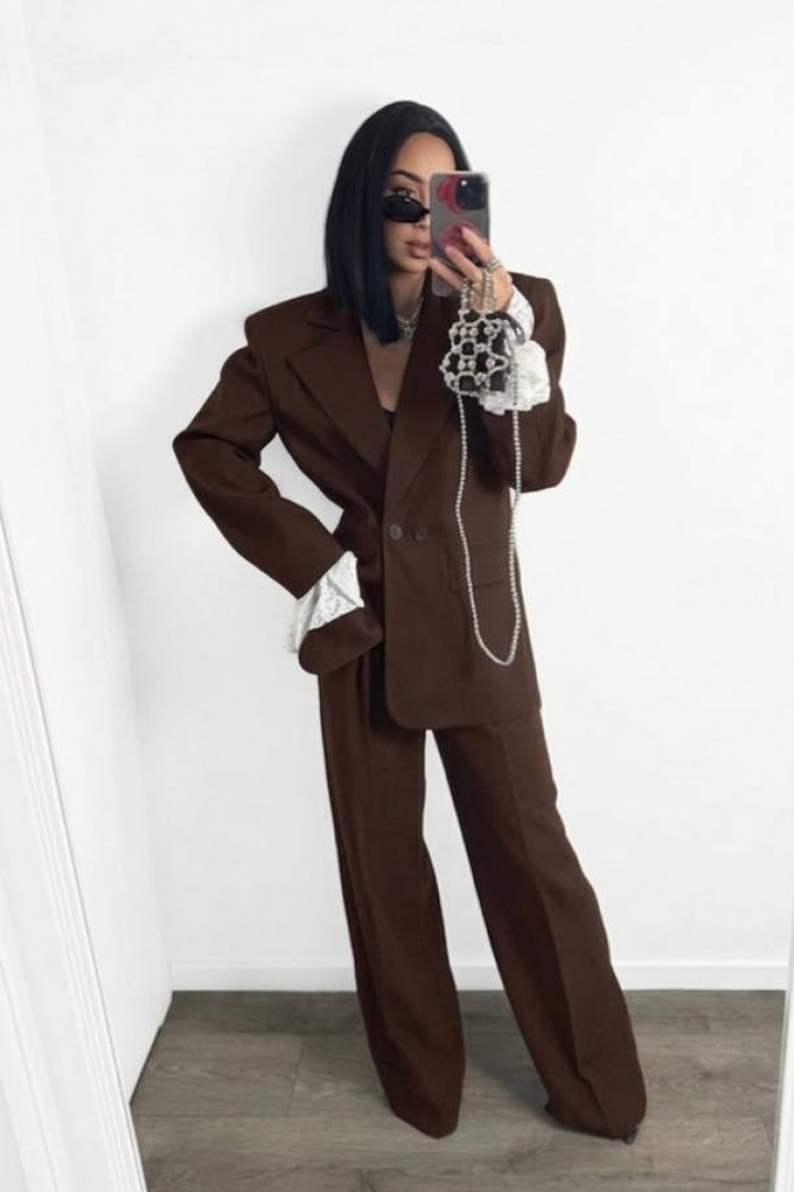 Классический костюм с пиджаком и брюками IO-812A900