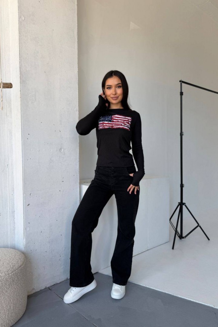 Лонгслів з вирізами для пальчиків MIK-4268A230