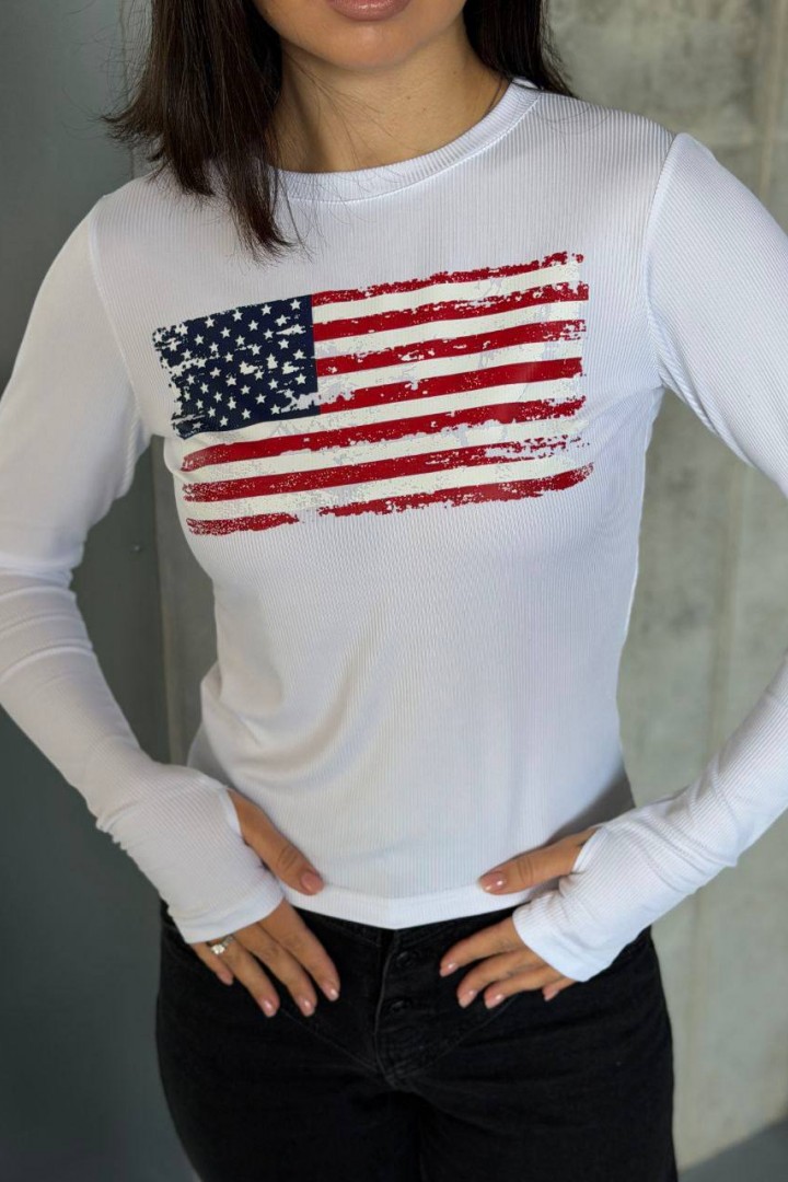 Лонгслів з вирізами для пальчиків MIK-4268A230