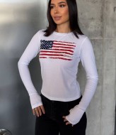 Лонгслів з вирізами для пальчиків MIK-4268A230