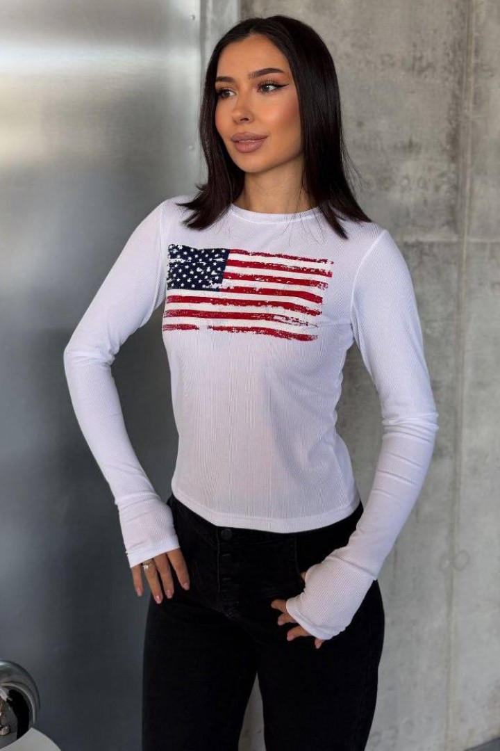 Лонгслів з вирізами для пальчиків MIK-4268A230