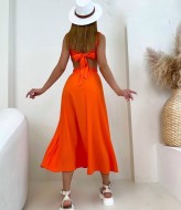 Платье с бантом сзади VMS-0114A250