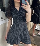 Летнее платье с запахом VMS-0118A350