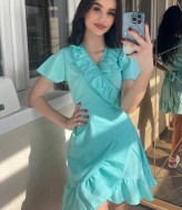 Летнее платье с запахом VMS-0118A350