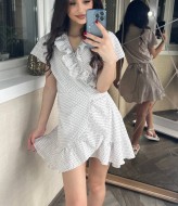 Летнее платье с запахом VMS-0118A350