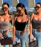 Майка на тонких бретельках IO-760A150