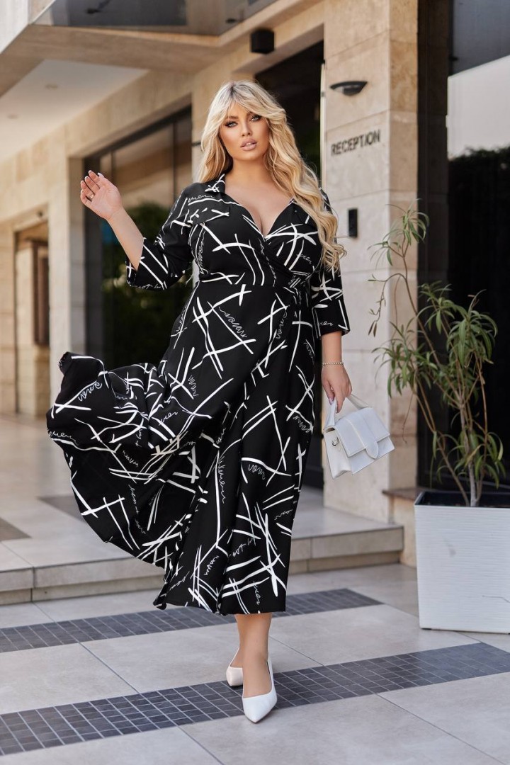 Платье миди на запах EY-578.1A19B23