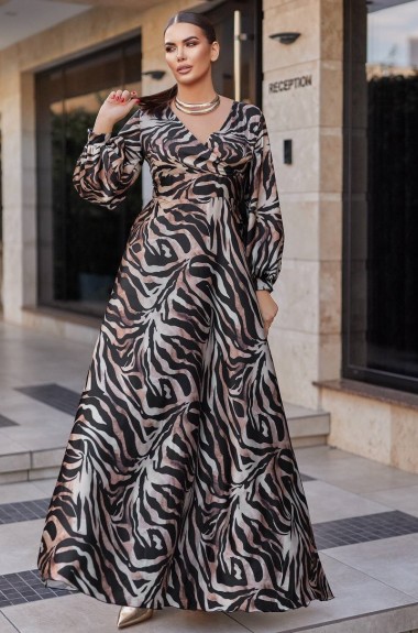 Платье макси из шелка EY-448A25B29