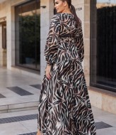 Платье макси из шелка EY-448A25B29