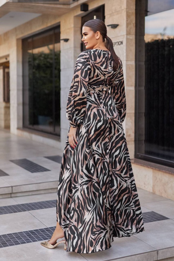 Платье макси из шелка EY-448A25B29