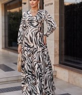 Платье макси из шелка EY-448A25B29