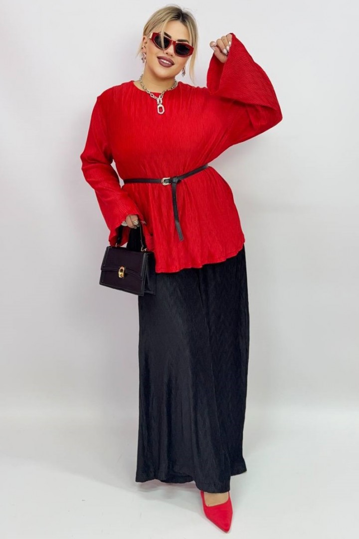 Костюм із шовку гофре EY-704A20B23