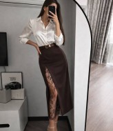 Юбка с кружевом VIVI-696A450