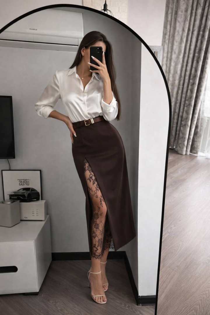 Юбка с кружевом VIVI-696A450