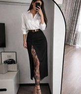 Юбка с кружевом VIVI-696A450