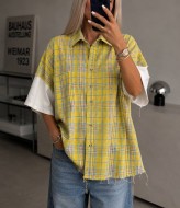 Стильная oversize рубашка 2 в 1 STC-340A599