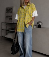 Стильная oversize рубашка 2 в 1 STC-340A599