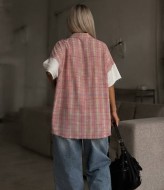 Стильная oversize рубашка 2 в 1 STC-340A599