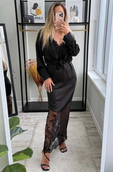 Платье с рубашкой сверху  EST-5893A750