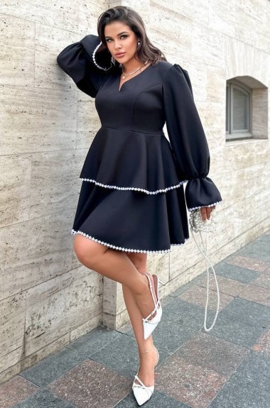 Платье с воланами внизу  YM-7008.2A19.5