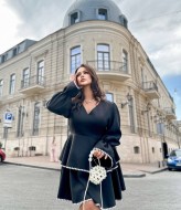 Платье с воланами внизу  YM-7008.2A19.5