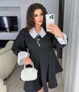 Мини платье черное YM-7050.2A16