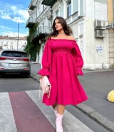 Платье вельветовое женское YM-7029.1A14.5B16