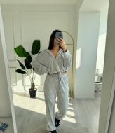 Велюровый женский спортивный костюм  SAP-074A550