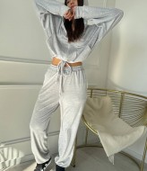 Велюровый женский спортивный костюм  SAP-074A550