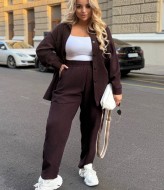 Вельветовый женский костюм DOL-377A760