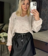 Юбка шорты кожа  MIS-205A199