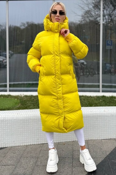 Женский длинный пуховик зима  FAV-M433A2800