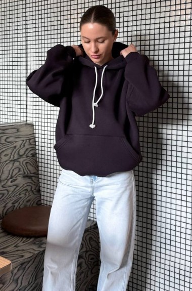 Худи теплое женское  EST-5975A750 Худи теплое женское  EST-5975A750