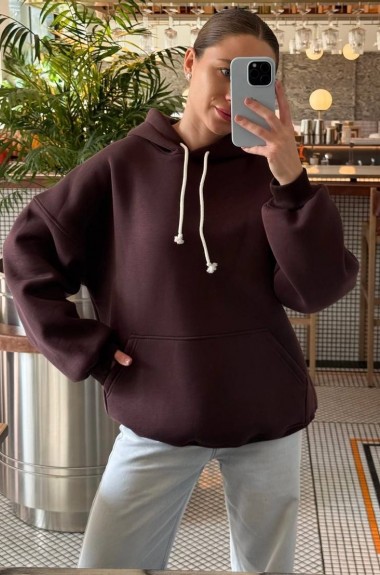 Худи теплое женское  EST-5975A750 Худи теплое женское  EST-5975A750