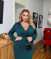 Облегающее платье с длинным рукавом  PRA-1359A500