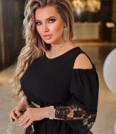 Платье с кружевом BEL-6607A18