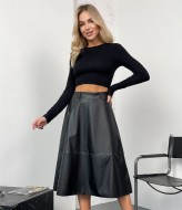 Кожаная юбка KC-3243A420