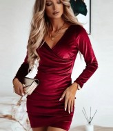 Роскошное платье из бархата KC-3298A399