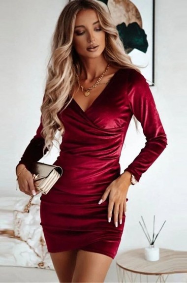 Роскошное платье из бархата KC-3298A399