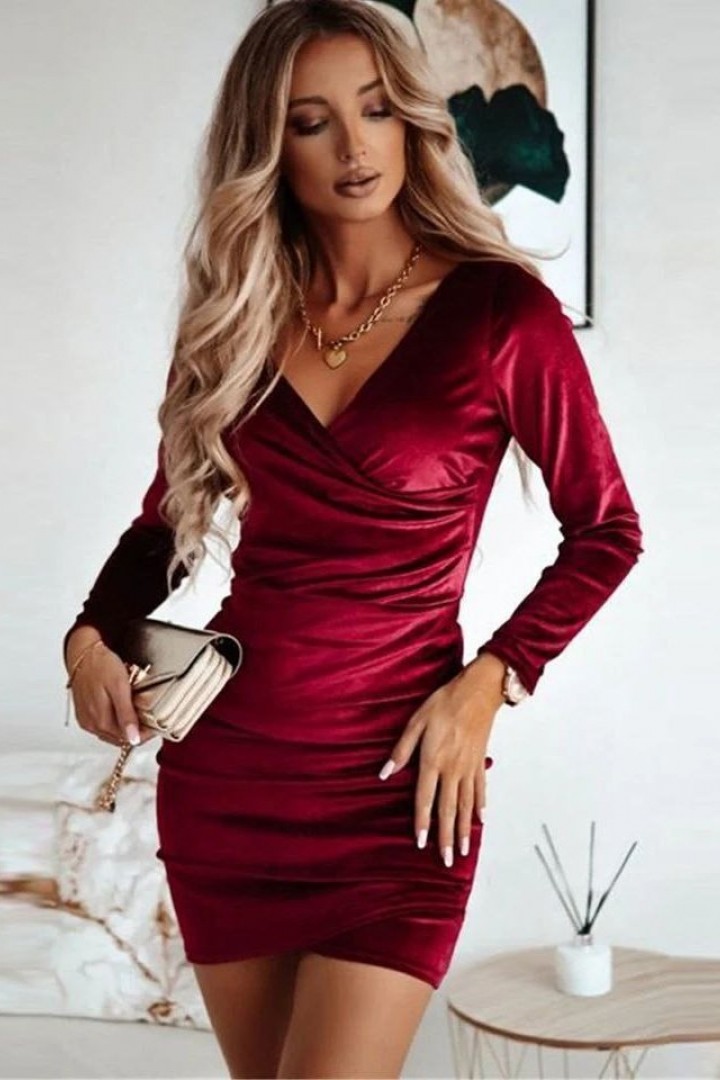 Роскошное платье из бархата KC-3298A399