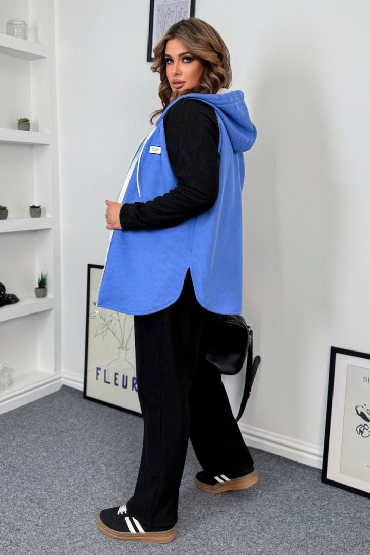 Вельветовий теплий костюм AD-7881.1A700