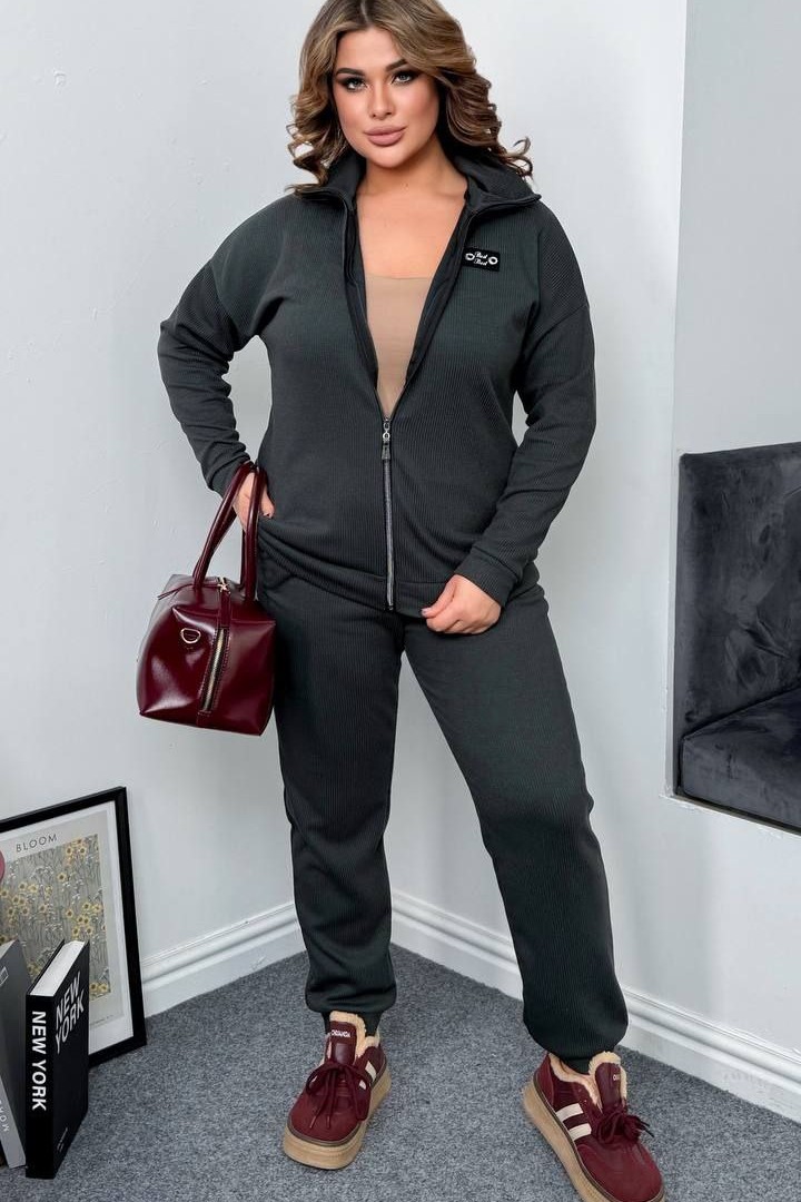 Ангоровый женский брючный костюм AD-7887.1A550