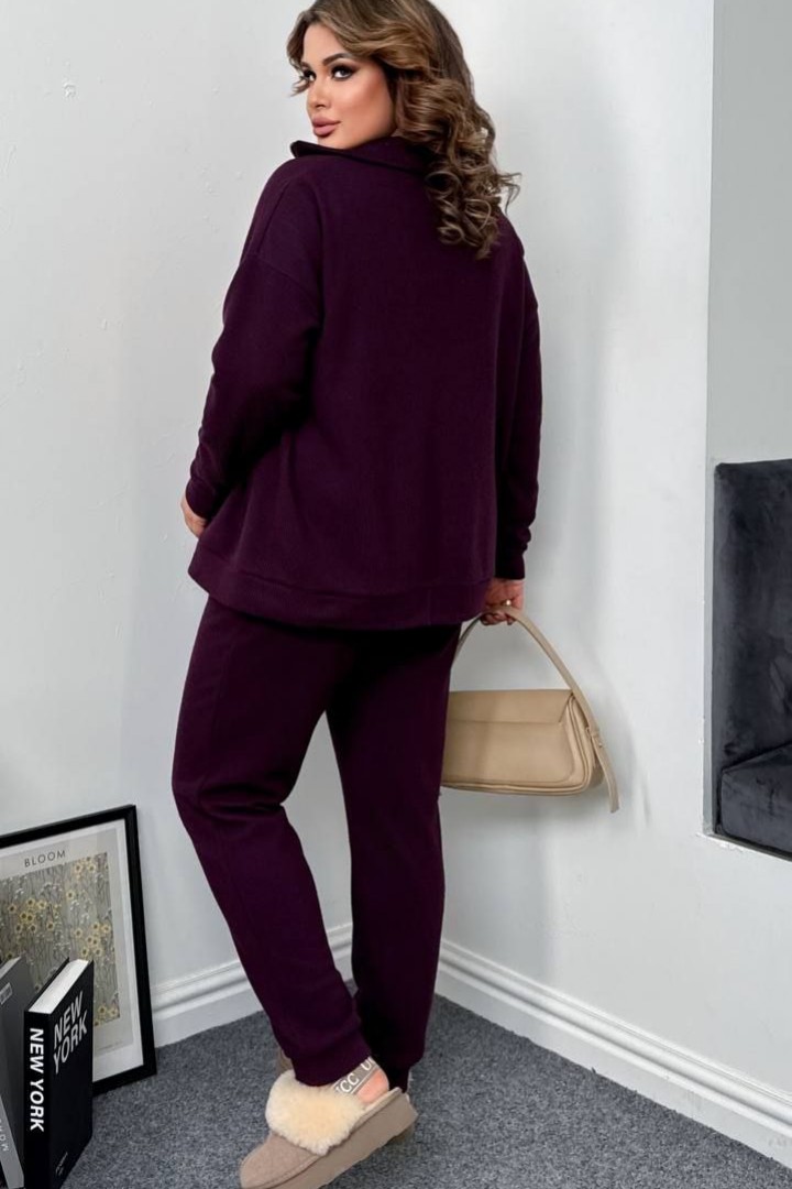 Ангоровый женский брючный костюм AD-7887.1A550