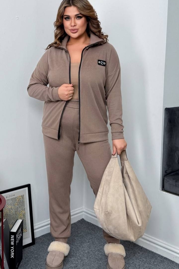 Ангоровый женский брючный костюм AD-7887.1A550