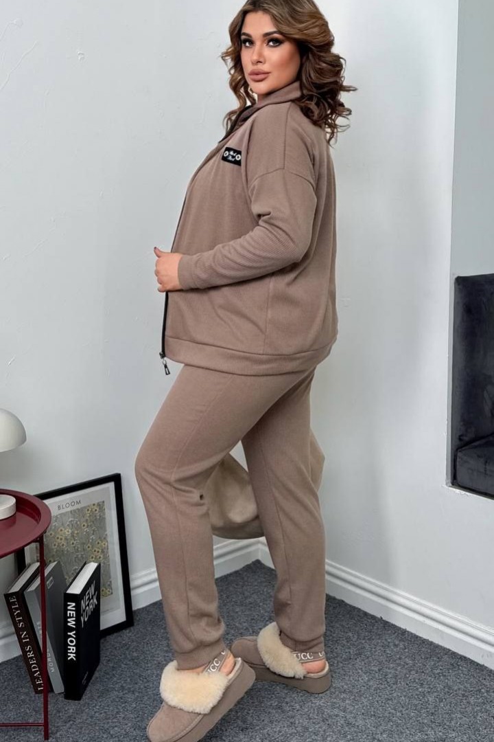 Ангоровый женский брючный костюм AD-7887.1A550