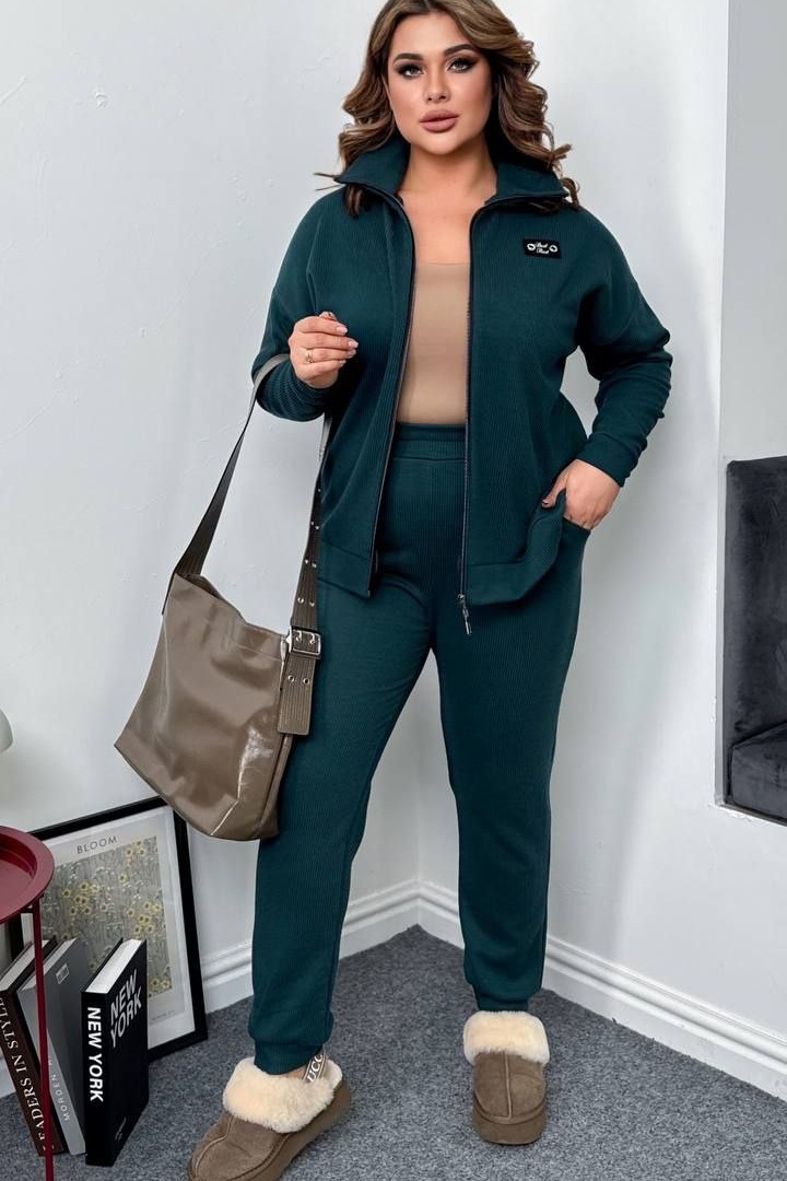 Ангоровый женский брючный костюм AD-7887.1A550