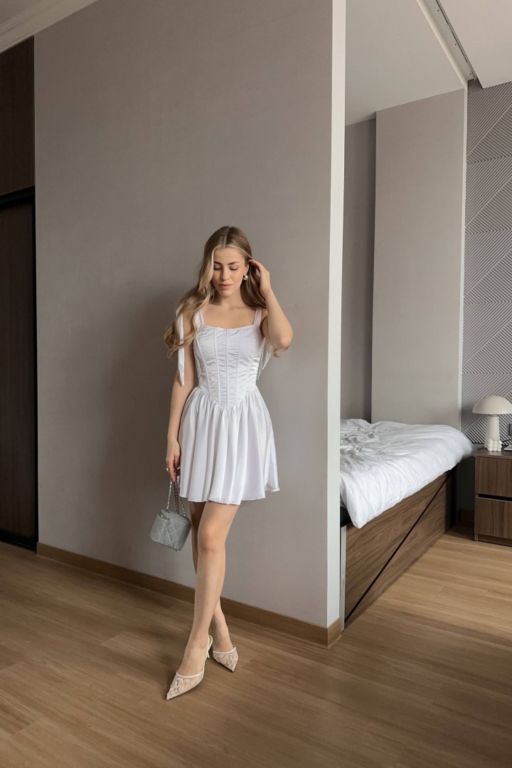 Короткое платье с корсетом  NK-9128A570