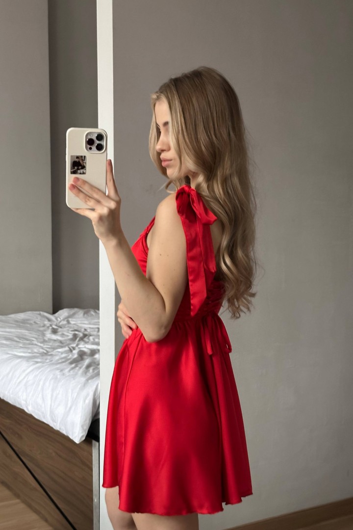 Короткое платье с корсетом  NK-9128A570